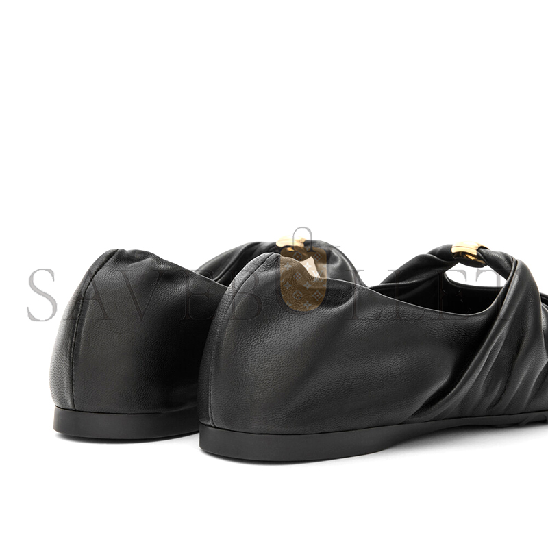 L0ew* pebble soft ballerina in nappa lambskin l815466x46